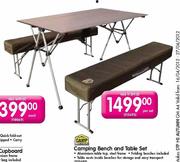 Camp Master Camping Bench and Table Set