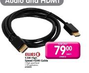 Ellies 1.5m High Speed HDMI Cable-Each
