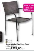 Roma Wicker Stocking Chair-Each