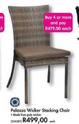 Palazzo Wicker Stacking Chair-Each