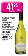 Durbanville Hills Sauvignon Blanc or Chardonnay-12 x 750ml
