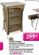 Camp Master 3 Shelf Deluxe Double Cupboard