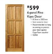 6-Panel Pine Kayo Door-813mmx2032mm