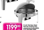6.8Ltr Stainless Steel Roll Top Chafing Dish