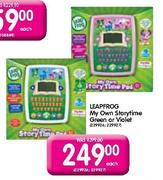Leapfrog My Own Storytime Green Or Voilet-Each