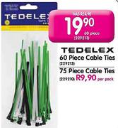 Tedelex Cabel Ties-75 Piece Per Pack 