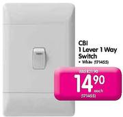 CBI 1 Lever 1 Way Switch-Each