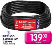 Reelco Cabtyre-1.5mm x 15m Each
