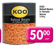 Koo Baked Beans In Tomato Sauce-3.06kg Each