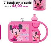 Disney Lunch Box & Bottle-Per Set