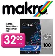 Kotex Panty Liners Mega Pack-100's Each