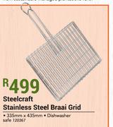 Steelcraft Stainless Steel Braai Grid-335mm x 435mm