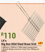 LK's Big Box Mild Steel Braai Grid-440mm x 330mm