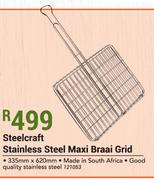 Steelcraft Stainless Steel Maxi Braai Grid-335mm x 620mm