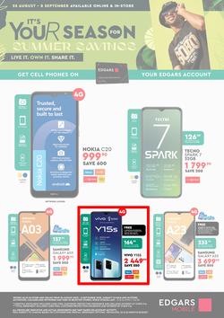 Edgars Cellular : It's Your Season For Summer Savings (25 August - 08 September 2022), page 2