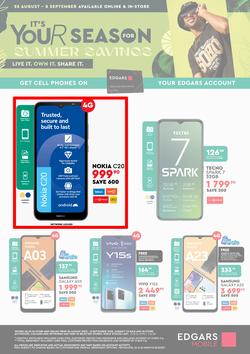Edgars Cellular : It's Your Season For Summer Savings (25 August - 08 September 2022), page 2