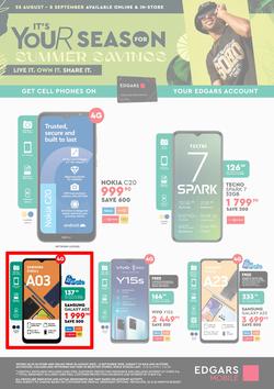 Edgars Cellular : It's Your Season For Summer Savings (25 August - 08 September 2022), page 2