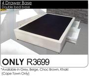 4 Drawer Base Double Bed Base