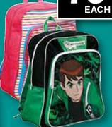Ben 10 Deluxe Character Backpack -42cm Assorted
