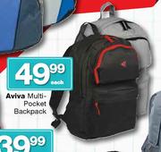 Aviva Multi-Pocket Backpack-Each