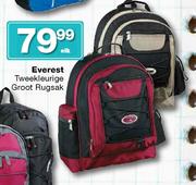 Everest Tweekleurige Groot Rugsak-Elk