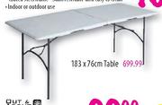 Mainstays Folding Table-183x76cm