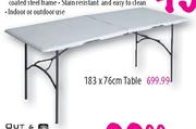 Mainstays Folding Table-1.22m
