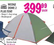 Camp Master Wedge Dome 2 Plus Tent-Each