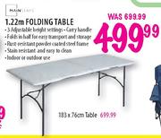 Mainstays 1.22m Folding Table