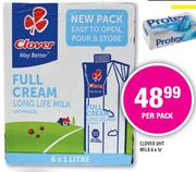 Clover UHT Milk-6 x 1L Per Pack