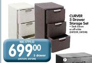 Curver 3 Drawer Storage Set