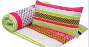 Sheraton Double Sari Stripe Printed Duvet Cover