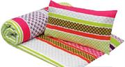 Sheraton King Sari Stripe Printed Duvet Cover