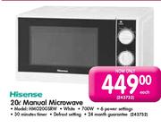 Hisense Manual Microwave-20ltr Each