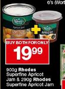Rhodes Superfine Apricot Jam-900gm & Rhodes Superfine Apricot Jam-290gm