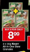 Knorr All-in-One Stew Granules-3 x 35gm
