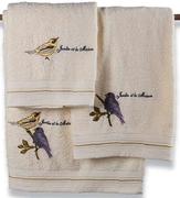 Embroidered Bird Bath Sheet