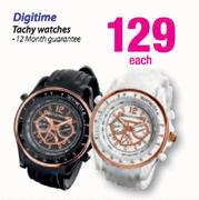 Digitime Tachy Watches-Each