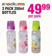 Snookums Bottles- 3 x 250ml Per Pack