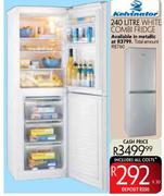 Kelvinator 240L White Combi Fridge