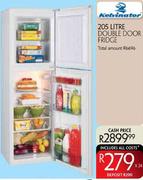 Kelvinator 205L Double Door Fridge