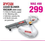 Ryobi 2200W Blower Vacuum(RBV-2200)