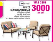 Mainstays 4 Piece Conversation Set-Per Set