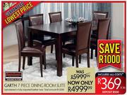 Garth 7 Piece Dining Room Suite
