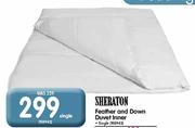 Sheraton Feather & Down Duvet Inner Single-Each
