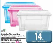 Sal 4L Alpha Storage Box-Each
