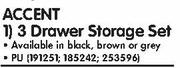 Accent 3 Drawer Storage Set