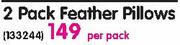 Sheraton 2 Pack Feather Pillows-Per Pack