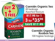 Carmien Organic Tea Assorted Flavours-20 Teabags