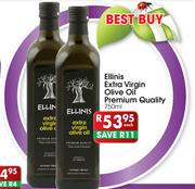 Ellinis Extra Virgin Olive Oil Premium Quality-750ml Each
